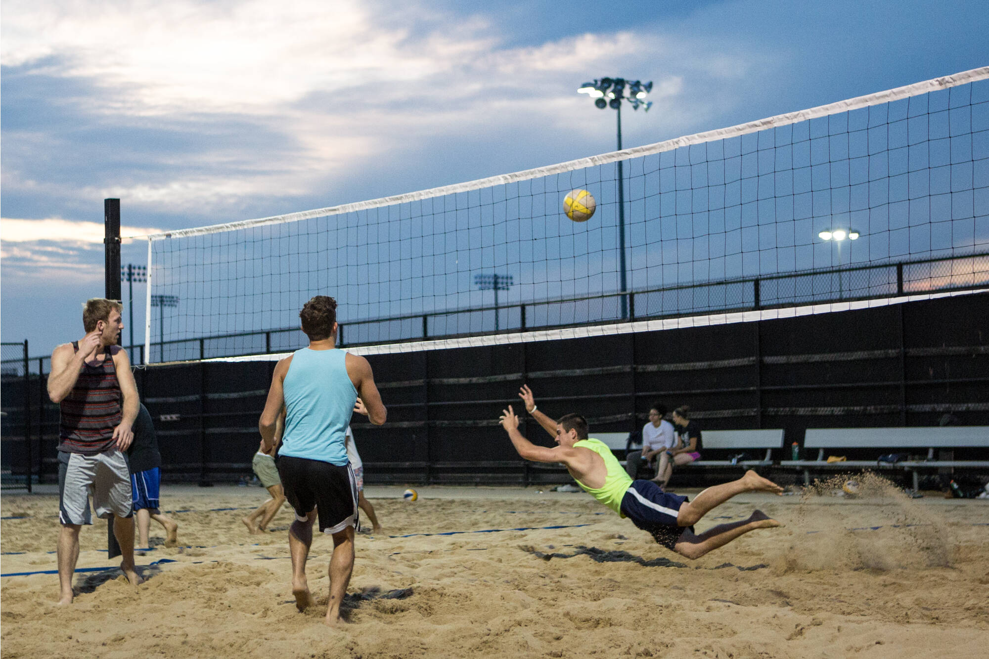 beach volleyball game